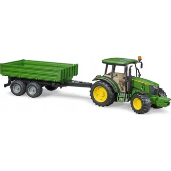 autíčko Bruder 02108 Traktor John Deere 5115M s přívěsem
