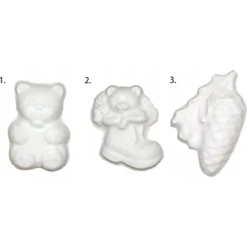 Vánoční dekorace Medvídek větvička sádrová figurka vánoční ozdoba na vánoční stromek