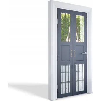 Fototapeta Dekorativní samolepka na dveře, skříň nebo nábytek - Modré dveře 95x205 cm