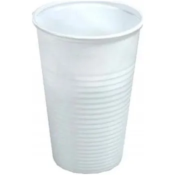 Jednorázové nádobí Jednorázové kelímky Paccor 155/01 200 ml plastové bílé 100 kusů