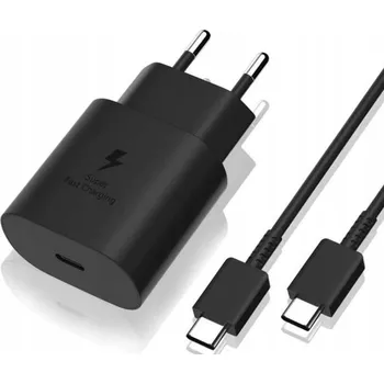 Rychlá Síťová Nabíječka Telefonu 25W USB-C pro Note Galaxy + KABEL 1M QC