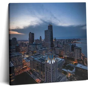 Obraz Fotoobraz s fotografií – Rychlá montáž – Do ložnice – Chicago – 60x60 cm