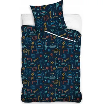 Povlečení Sada povlečení Carbotex 160 x 200 cm modrá