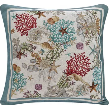 Polštář Dekorační povlak na polštář 45x45 cm Korály a Mušle 705