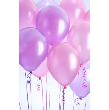 Obraz Plakát Růžové balónky bez rámu 56,6 x 86,4 cm