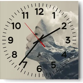 Hodiny Kuchyňské nástěnné hodiny 30x30 Abstrakce Skleněné hodiny do obýváku Moderní Tiché