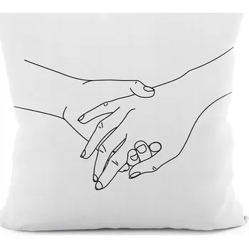 Polštář DEKORAČNÍ POVLEČENÍ NA POLŠTÁŘ 40x40 VALENTÝN RUCE