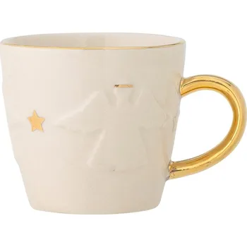Bytová dekorace Bloomingville Hrnek s uchem STARRY 200ml bílý