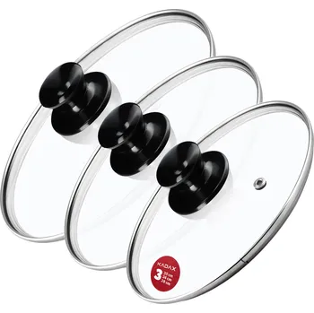 Poklice KADAX SKLENĚNÁ POKLICE SADA 20/24/28cm