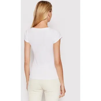 Dámská halenka Guess Halenka W2YP24 KBCO2 Bílá Slim Fit XL
