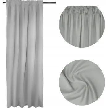 Závěs Závěsy hotové ZATEMŇOVACÍ ZÁVĚS BLACKOUT 140x250 ŠEDÝ Arctic