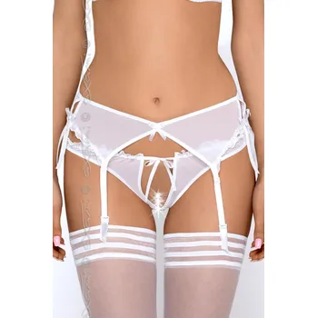 Podvazkový pás Axami V-6462 Neige barva:bílá L