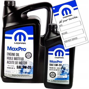 Motorový olej Olej MOPAR 5W20 5,946L pro JEEP DODGE CHRYSLER RAM