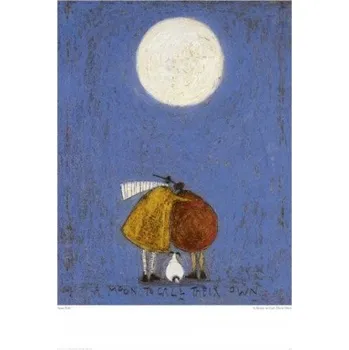 Obraz Plakát Sam Toft Pozorování měsíce bez rámu 40 x 50 cm