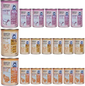 Krmivo pro psa Orlando Pure Taste Mix chutí 20 x 400 g
