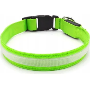 Obojek pro psa Materiálový obojek pro psa s odrazkou Bentech, velikost L