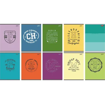 Sešit Sada 10x Sešit A5 60 listů tematický s tahákem