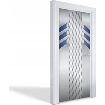 Fototapeta Ozdobná fólie na dveře skříně nebo nábytek Moderní kovový vzor 95x205 cm