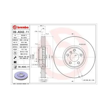 Brzdový kotouč BREMBO 09.A542.11 Brzdový kotouč Doprava Zdarma! Brembo UV-COATED Tři inovace v jednom UV ochrana lesklý kovový efekt a úcta k životnímu prostředí tři mimořádné funkce brzdových kotoučů Brembo UV-COATED Hlavní výhody technologie