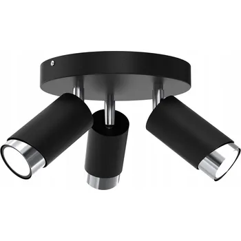 Stropní svítidlo stropní svítidlo LED nastavitelné 3x GU10 Bevel černé