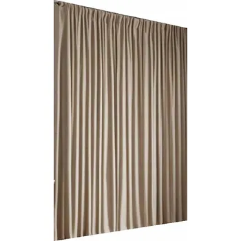 Obraz ZÁVĚSY BÉŽOVÉ BLACKOUT 100% ZATEMŇUJÍCÍ OCHRANA PŘED SLUNCEM 140x280