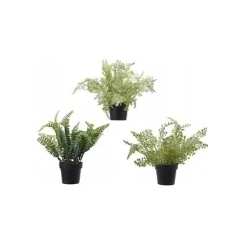 umělá květina UMĚLÁ ROSTLINA KAPRADINA V KVĚTINÁČI ZELENÁ