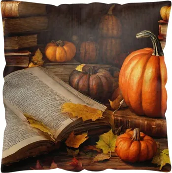 Polštář DEKORAČNÍ POVLEČENÍ NA POLŠTÁŘ 40x40 ANTYALERGICKÉ PODZIMNÍ BARVY