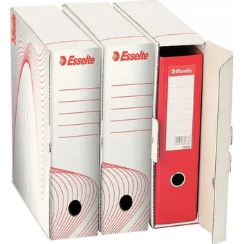 Archivační box Archivační krabice Esselte s víkem, bílá