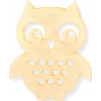 Obraz DŘEVĚNÁ PROPLÉTANKA ŠNĚROVAČKA NAVLÉKAČKA SOVA MANUÁLNÍ MOTORIKA