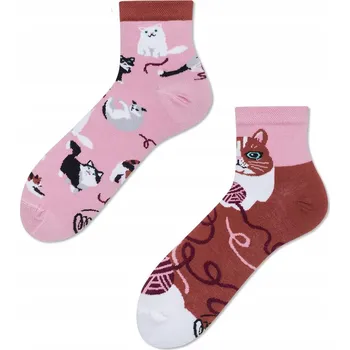 Pánské ponožky Many Mornings Ponožky Hravá Kočka Čtvrtky vícebarevné velikost 39-42