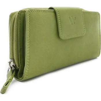 Světle zelená dámská kožená peněženka se zápinkou 511-0684-51 + doprava zdarma