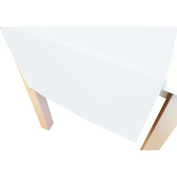 ubrus Bílý hladký ubrus odolný proti skvrnám, bavlněno-polyesterový, 40x110 cm