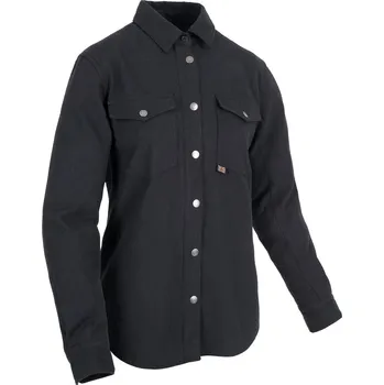 Moto bunda košile KICKBACK 2.0, OXFORD, dámská (černá)