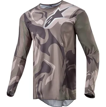 Moto dres Motokrosový dres RACER TACTICAL, ALPINESTARS (zelená camo/hnědá) 2024