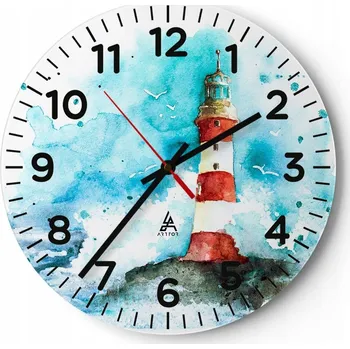 Hodiny Kuchyňské nástěnné hodiny 30x30 Lucerna Moderní skleněné hodiny do obýváku Tiché