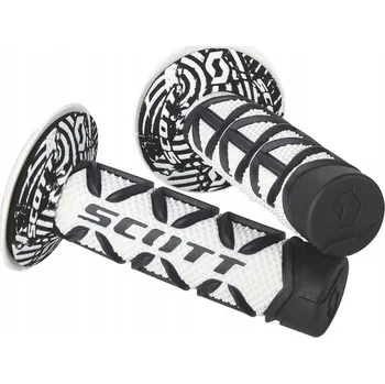 grip SCOTT Gripy na řidítka DIAMOND bílé černé + gripy