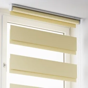 Roleta Volně visící roleta Den a Noc na stěnu, strop Ecru