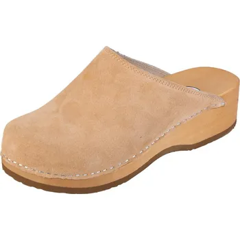 Dámská zdravotní obuv Buxa Pohodlné dřeváky PZM1 - Béžový semiš Velikost: 40