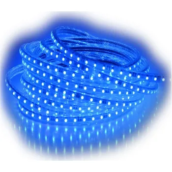 LED osvětlení LED PÁSEK 3528 220V 230V 60 LED/M MODRÁ BARVA