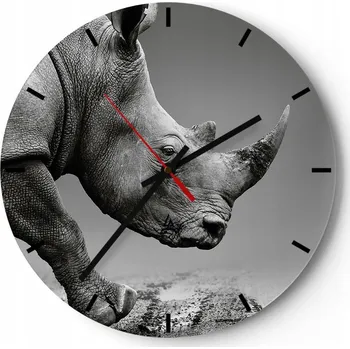 Hodiny Nástěnné hodiny ARTTOR skleněné kulatý 30 cm moderní bez číslic