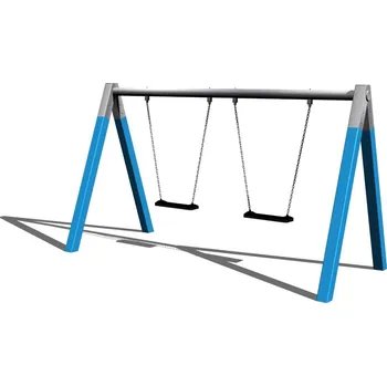 Dětská houpačka Playground System Řetězová dvojhoupačka celokovová - B (v.p. 1 m)