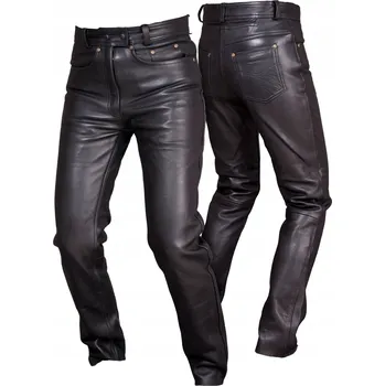 Moto bunda DÁMSKÉ JEDNODUCHÉ KOŽENÉ KALHOTY Z ANILINOVÉ KŮŽE SSD003 S