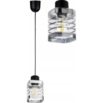 Závěsné svítidlo LED-ONE Sklo chromové proužky 1-bodové světlo E27