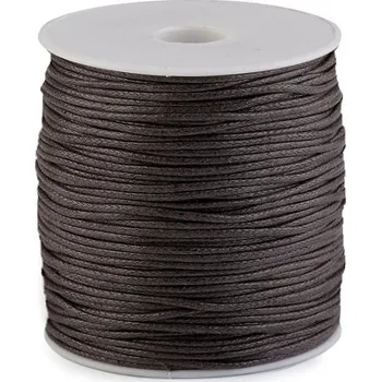Příze Šňůra bavlněná Ø1,8 mm voskovaná Varianta: 8 hnědá kávová, Balení: 1 ks