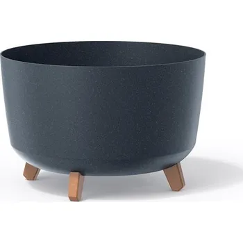 Květináč Květináč GRACIA STANDARD ECO WOOD antracit 23,5cm