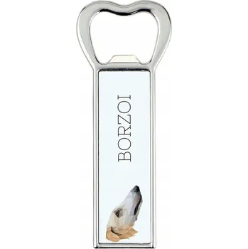 Otvírák Otvírák na láhve s ruským chrtem barzojem a geometrickým psem