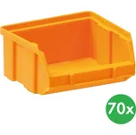 ArtPlast Plastové boxy BASIC, 100 x 95 x 50 mm, 70 ks, žlutooranžová
