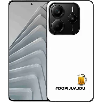 Pouzdro na mobilní telefon Gelový kryt mmCase na Xiaomi Redmi Note 14 5G - pivní motiv 1 bílé pozadí