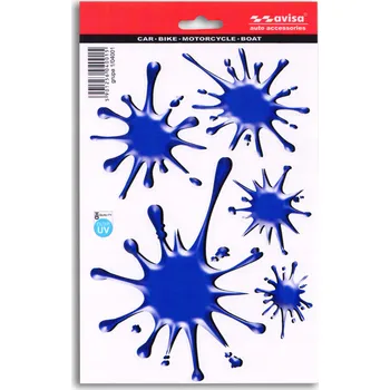 Samolepicí dekorace na vozidlo MODRÉ FLEKY SKVRNY NA AUTO SAMOLEPICÍ