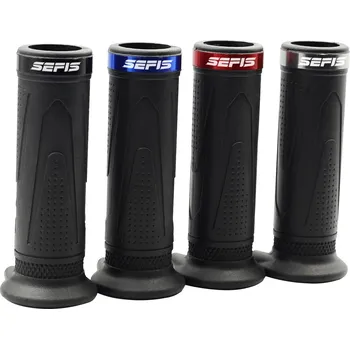 SEFIS Luxury vyhřívané rukojeti pro Kawasaki Z900 /800 / 750 / 1000 Barva gripu Modrá